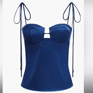 Commense Deep Blue Silk Shirt